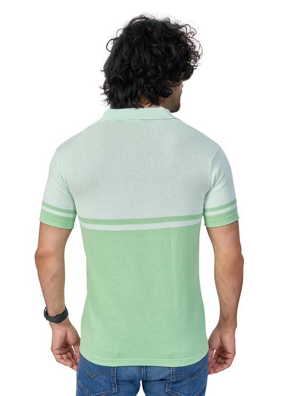 Navy_Blue_&_White_Cotton_Premium_Flat_Knit_Stripe_Polo_Half_Sleeve_T-Shirt_For_Men