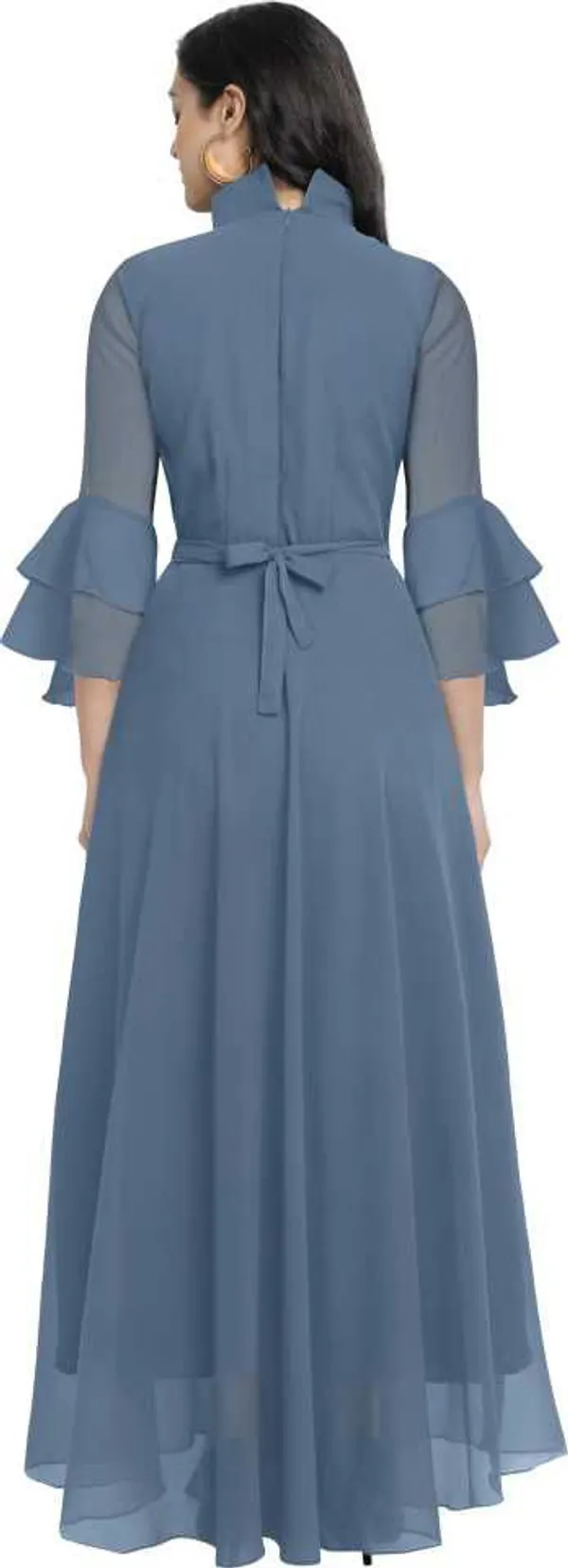 Flared/A-line_Gown_(Grey)