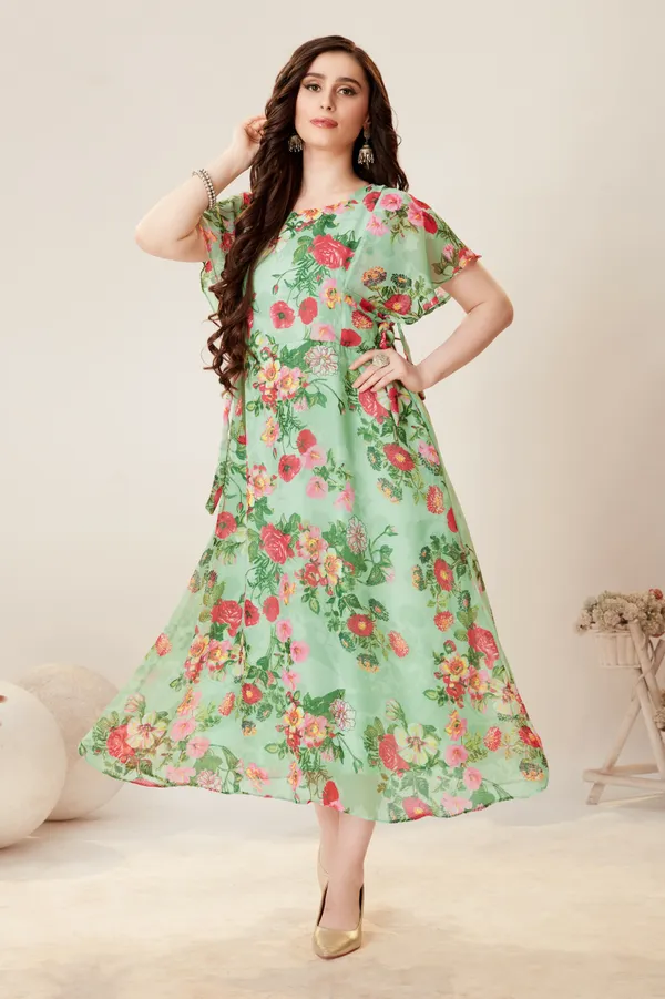 Flared/A-line_Gown_(Light_Green)