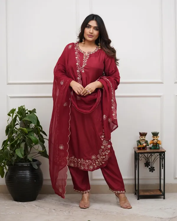 POOJA_RED_ETHNIC_SET
