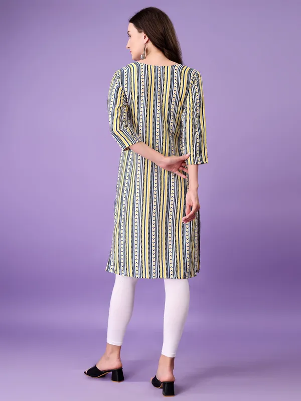 Multicolor_Ikat_A-Line_Kurta_For_Women