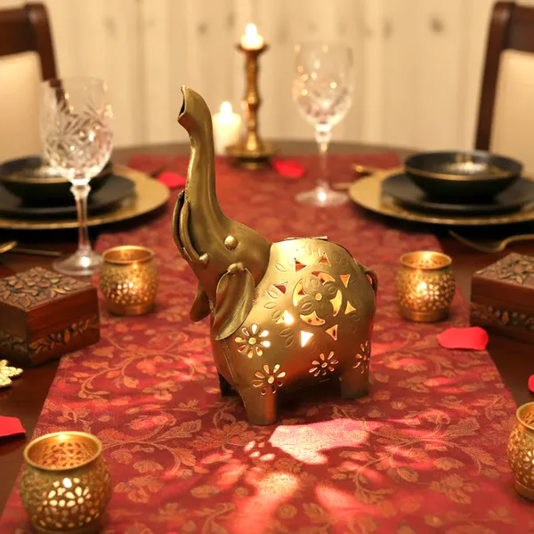 Golden_Elephant_Tea_Light_Holder