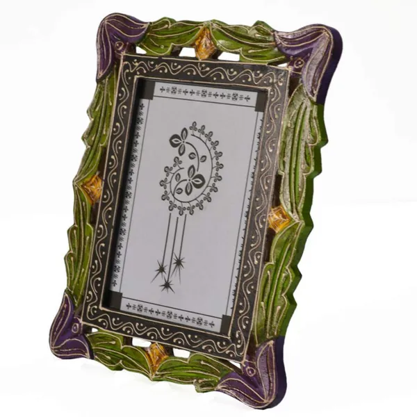 Multicolor_Embossed_Carved_Photo_Frame_Designer_-_Purple_5X7_Inch_For_Gift_And_Decor_|Gift_For_Sister,_Brother,_Mother,_Father