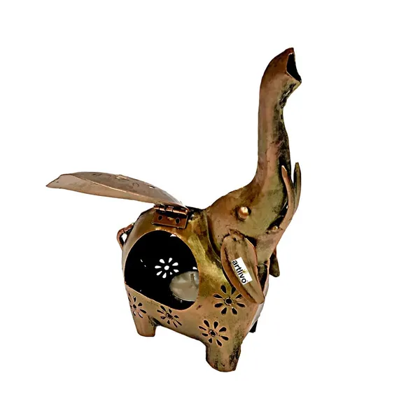 Golden_Elephant_Tea_Light_Holder