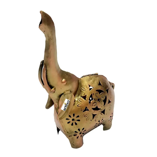Golden_Elephant_Tea_Light_Holder