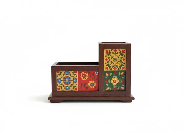 Hand-Painted_Ceramic_Tile_Coaster_with_Wooden_Holder