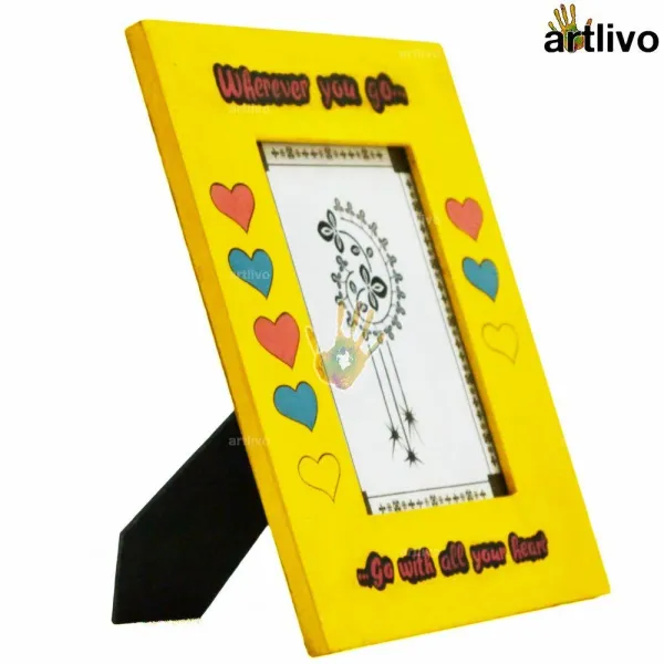 POPART_Valentine_Love_Photo_Frame_-_Yellow_-_5x7"