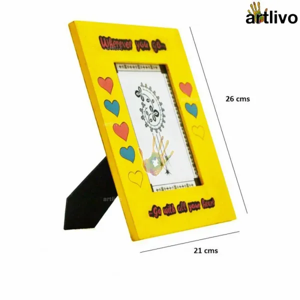 POPART_Valentine_Love_Photo_Frame_-_Yellow_-_5x7"