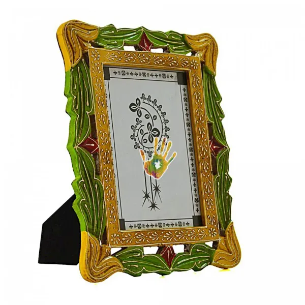EMBOSSED_Carved_Photo_Frame_-_Green_-_5x7"