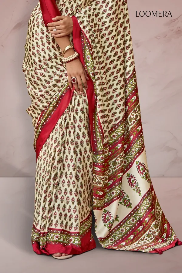 Beige_Gajji_Modal_Silk_Saree
