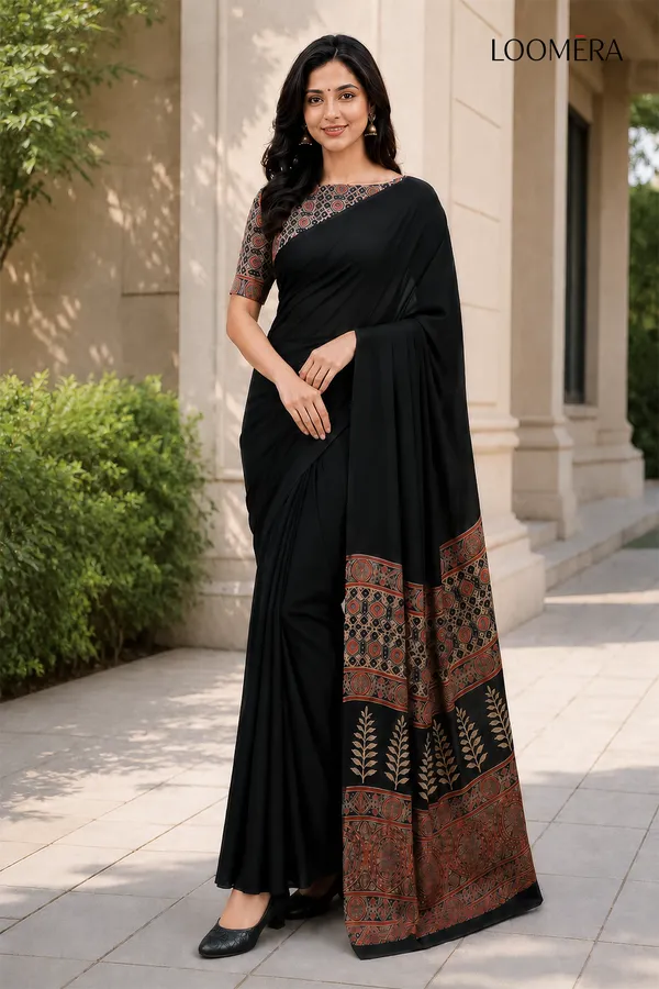 Black_Saree_with_Ajrakh_Pallu