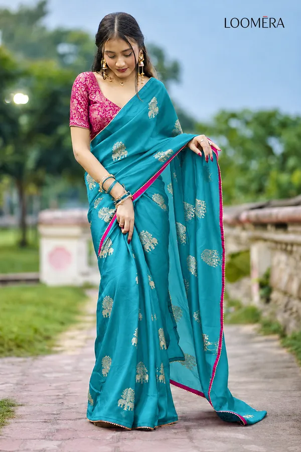 Blue_Saree_with_Golden_Zari_Work