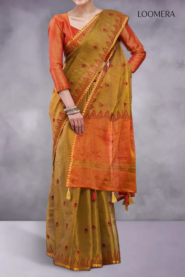 Caramel_Brown_Cotton_Silk_Saree