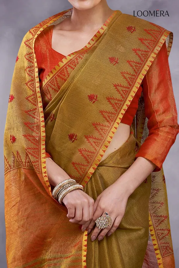 Caramel_Brown_Cotton_Silk_Saree