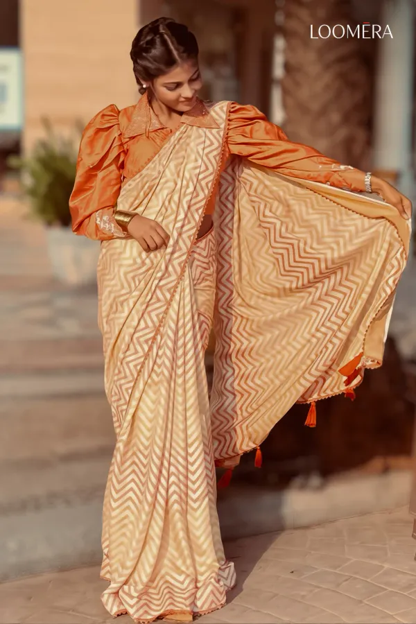Cream_Satin_Saree_with_Readymade_Blouse