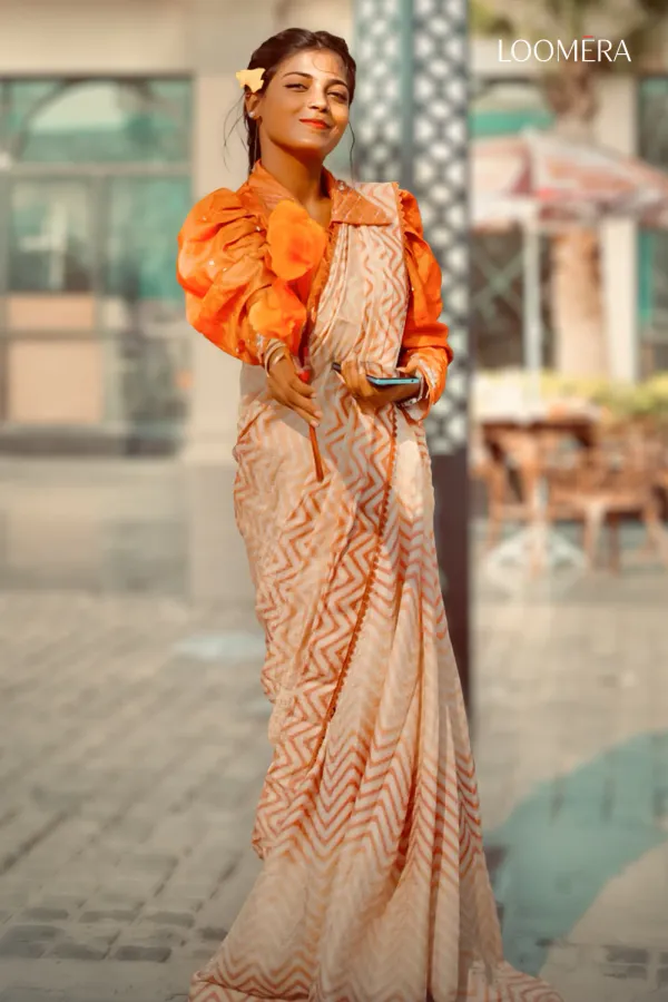 Cream_Satin_Saree_with_Readymade_Blouse
