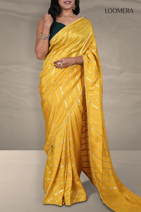 Mustard_Yellow_Saree_With_Elegant_Golden_Zari_Weave