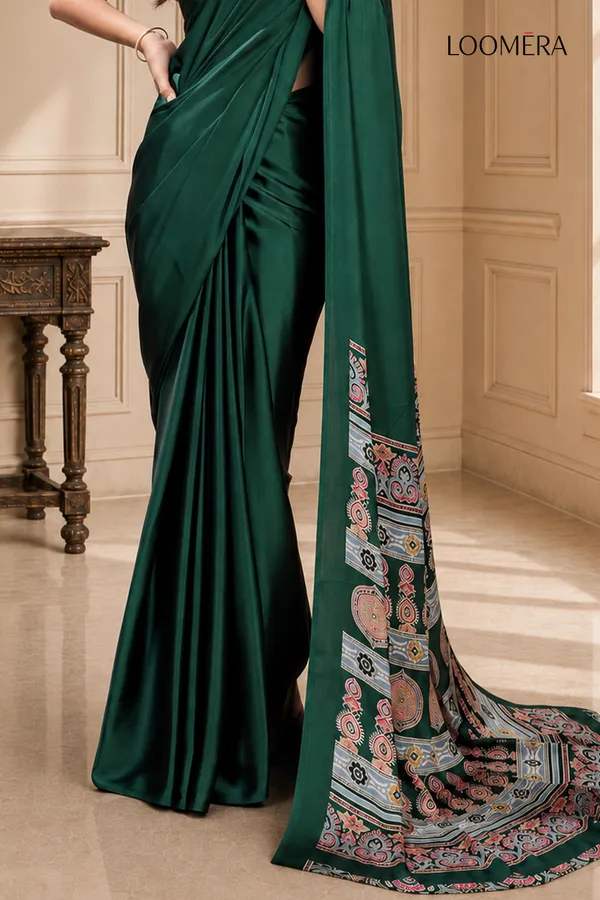 Premium_Green_Saree_with_Ajrakh_Pallu