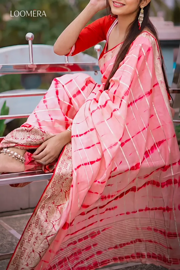 Light_Pink_Chinon_Saree_with_Tye_and_Dye_Patterns