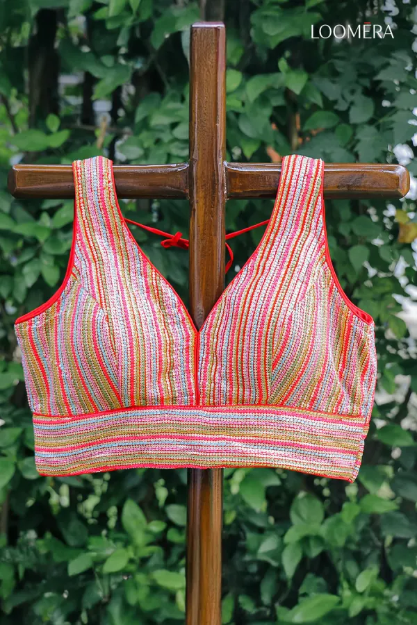 Multicolor_Partywear_Blouse