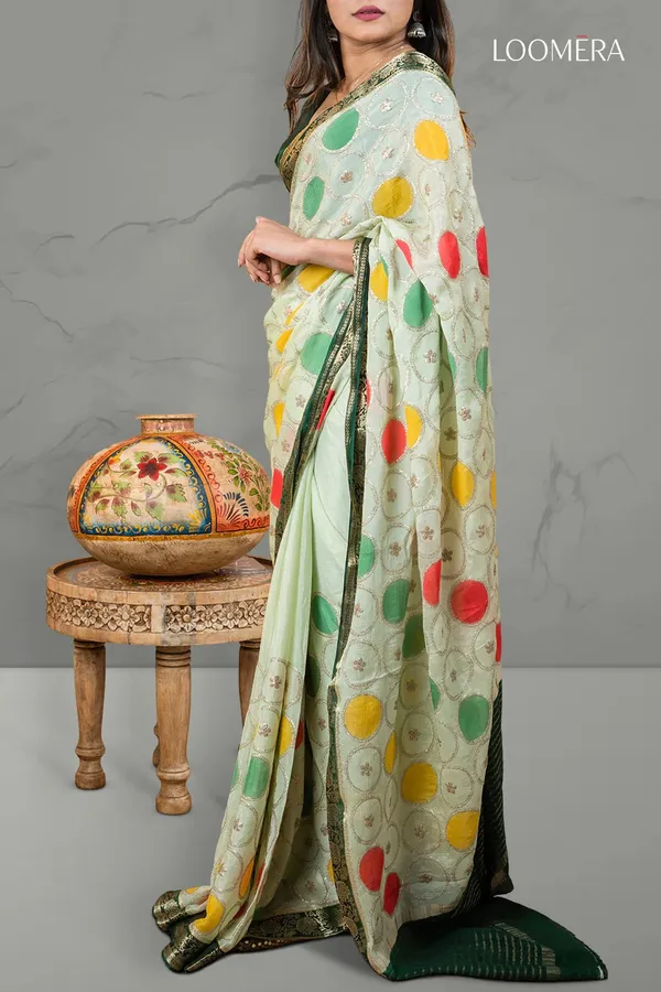 Pista_Green_Saree_with_Zari_Border