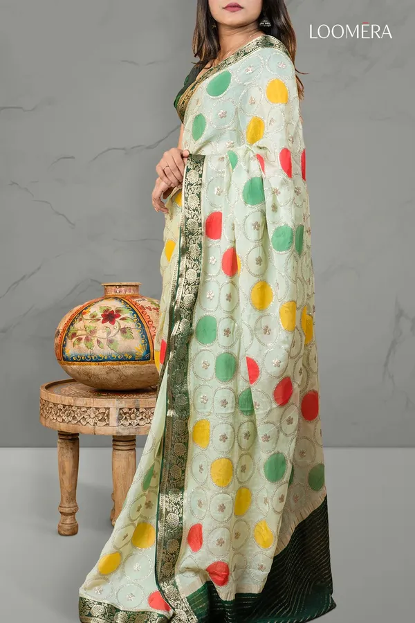 Pista_Green_Saree_with_Zari_Border