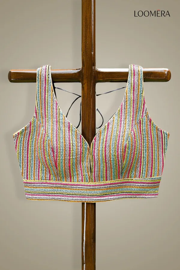 Multicolor_Threadwork_Partywear_Blouse