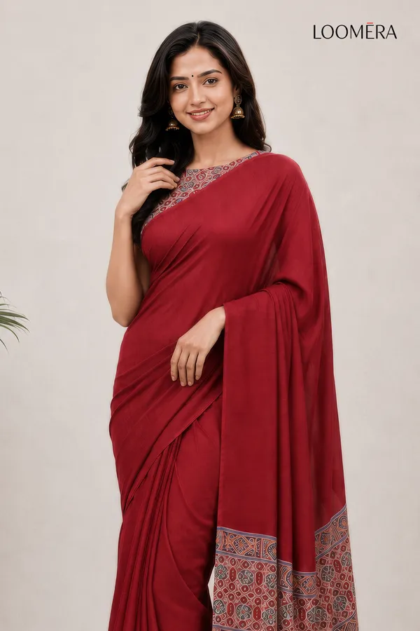 Red_Saree_with_Ajrakh_Pallu