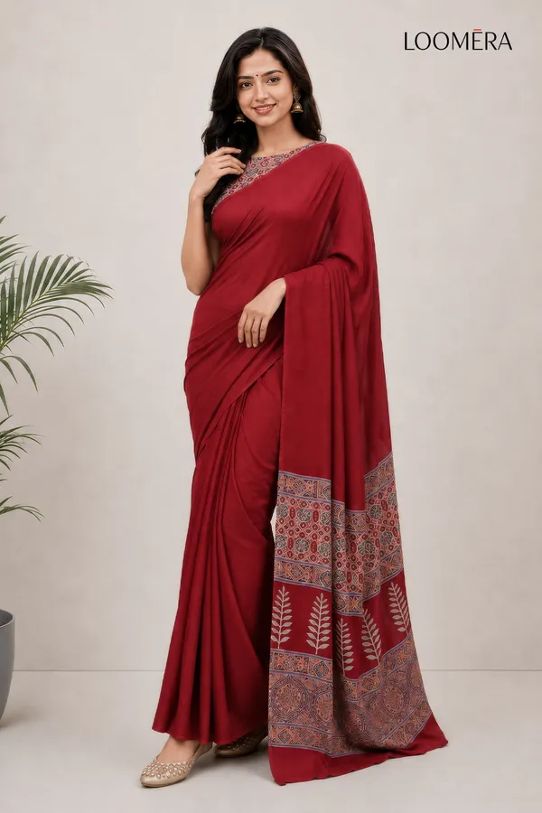 Red_Saree_with_Ajrakh_Pallu