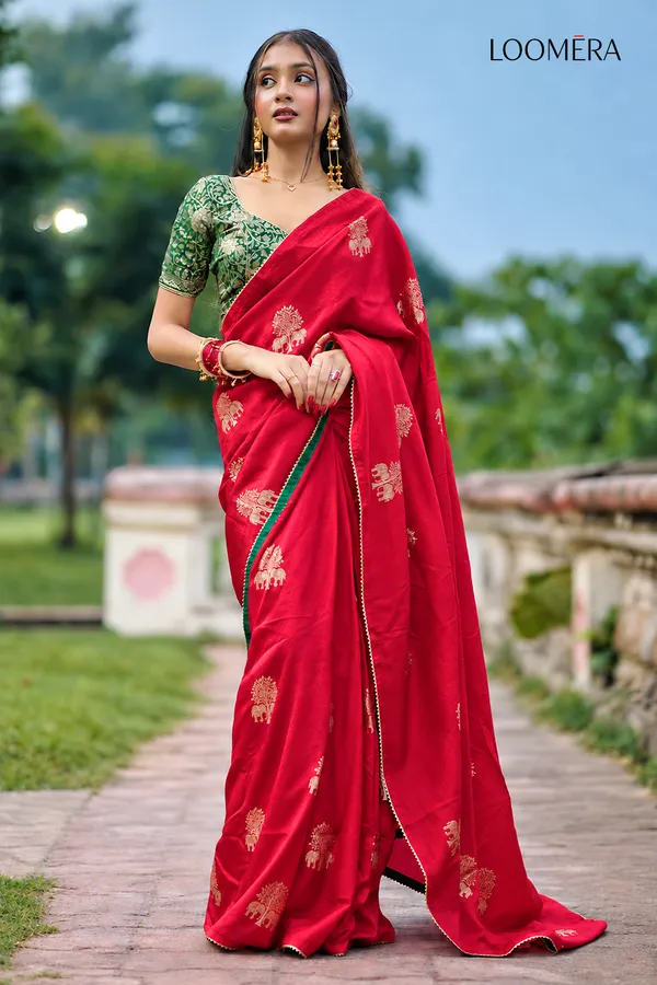 Red_Saree_with_Golden_Zari_Work