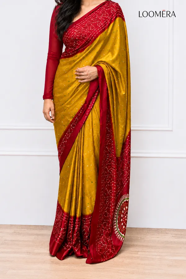 Red_n_Mustard_Yellow_Bandhani_Saree