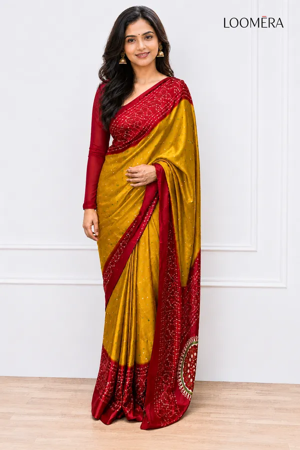 Red_n_Mustard_Yellow_Bandhani_Saree