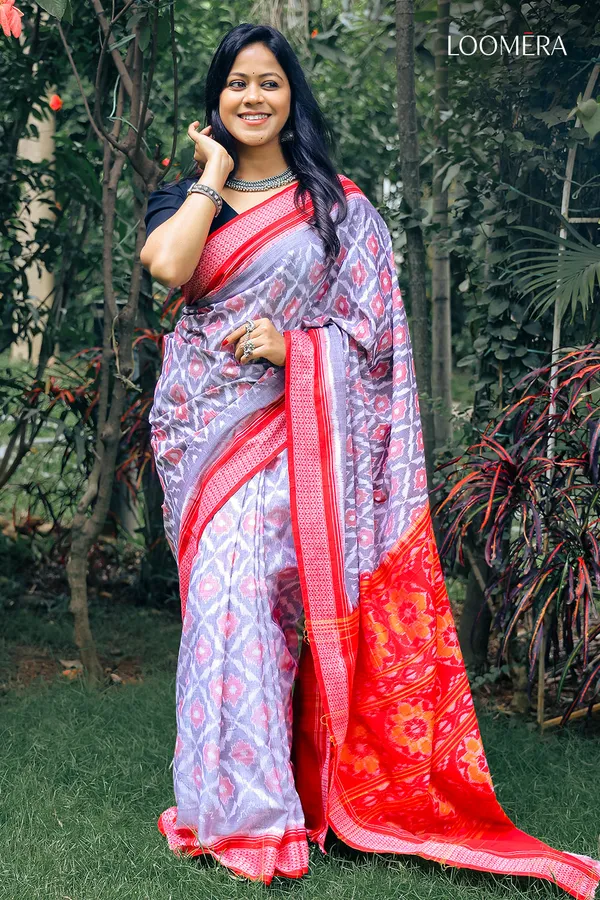 Red_And_Lavender_Ikat_Handloom_Saree