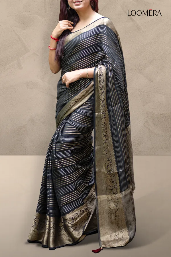 Black_Dola_Silk_Saree_With_Zari_Border