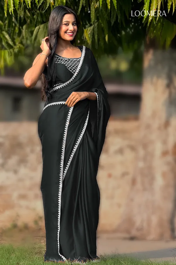 Black_Satin_Saree_With_Stone_Work