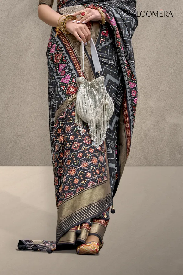 Black_Patola_Viscose_Silk_Saree