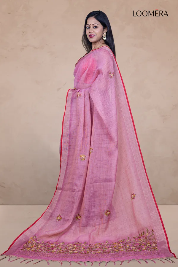 Mauve_Linen_Saree_With_Bullion_Hand_Embroidery