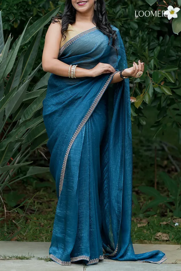 Teal_Blue_Tissue_Silk_Saree