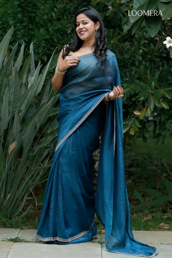 Teal_Blue_Tissue_Silk_Saree