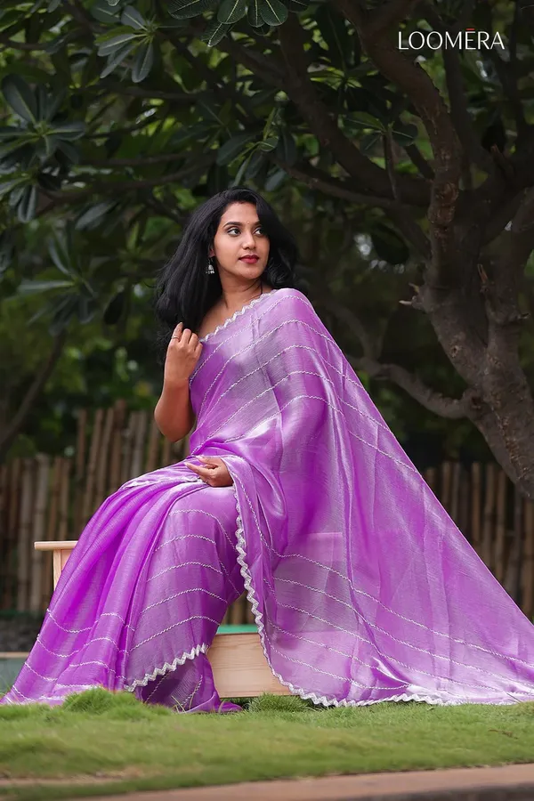 Violet_Saree_with_Silver_Border