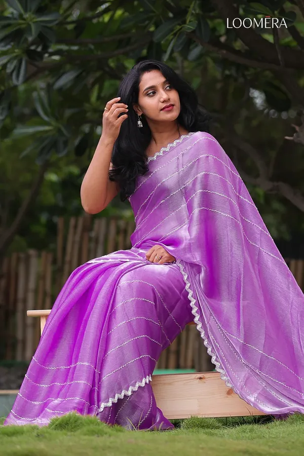 Violet_Saree_with_Silver_Border