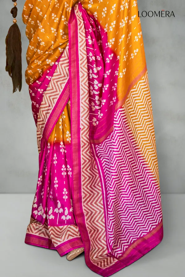 Yellow_and_Pink_Soft_Silk_Saree