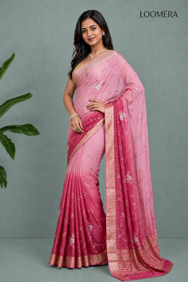 Ombre_Sequin_Saree_With_Golden_Border