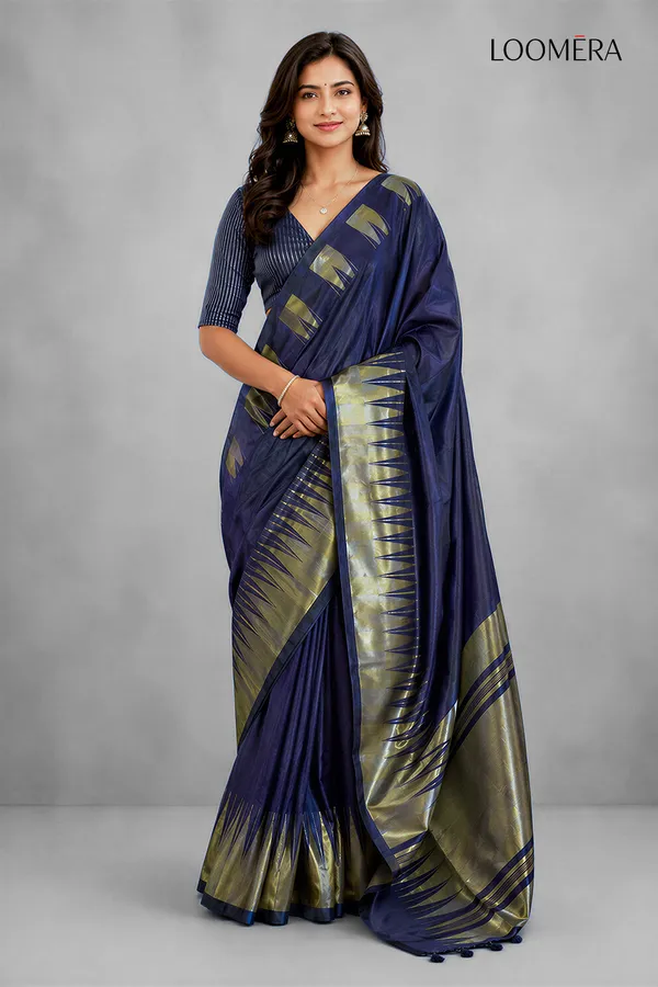 Midnight_Blue_Soft_Silk_Saree