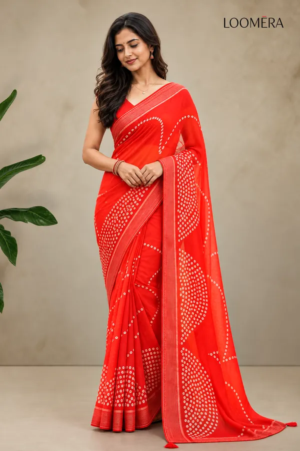 Scarlet_Red_Georgette_Saree