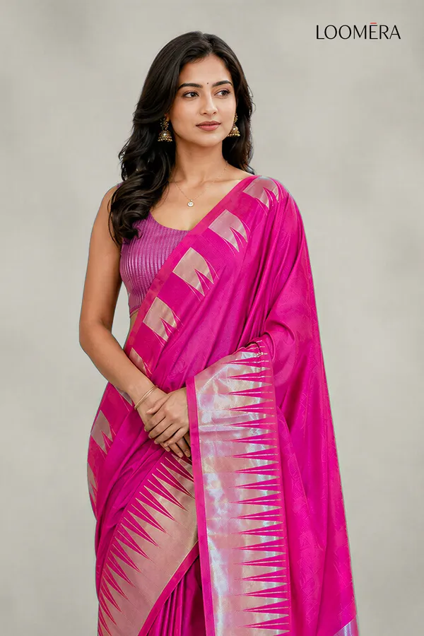 Magenta_Soft_Silk_Saree