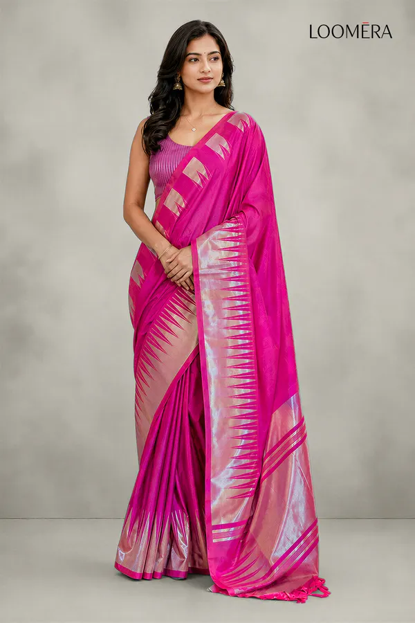 Magenta_Soft_Silk_Saree