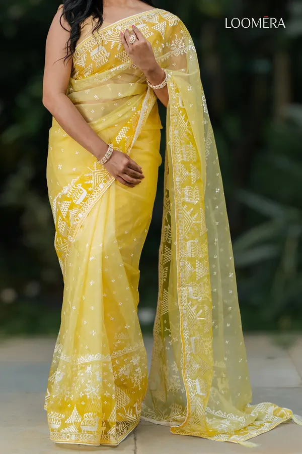 Light_Yellow_Organza_Saree_With_Embroidery