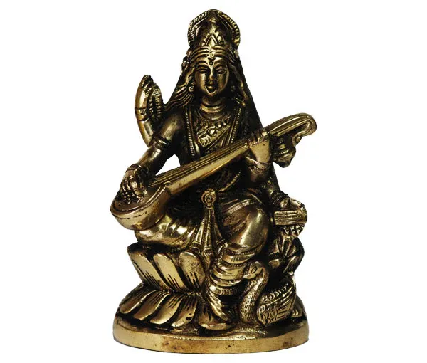 Maa_Saraswati_Pure_Brass_Idol