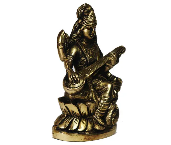 Maa_Saraswati_Pure_Brass_Idol